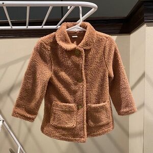 Old Navy Dusty Rose Teddy Bear Pea Coat